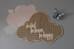 Rattan Look 3D Wall Art – Cloud: Be Kind, Be Brave, BeHappy
