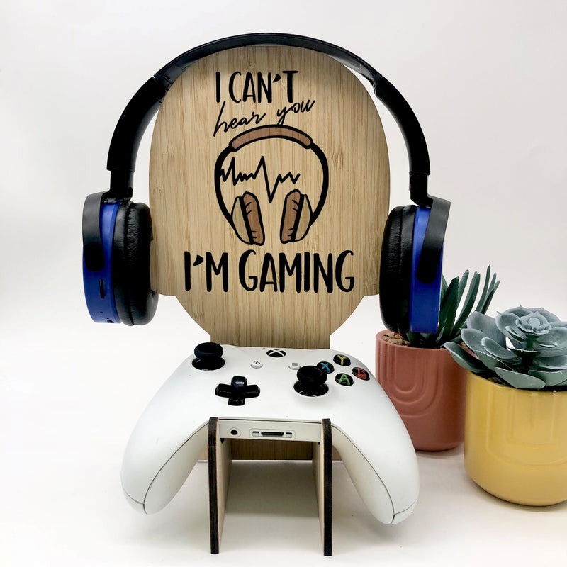 Controller and Headphone Stand - I Can't Hear You I'm Gaming